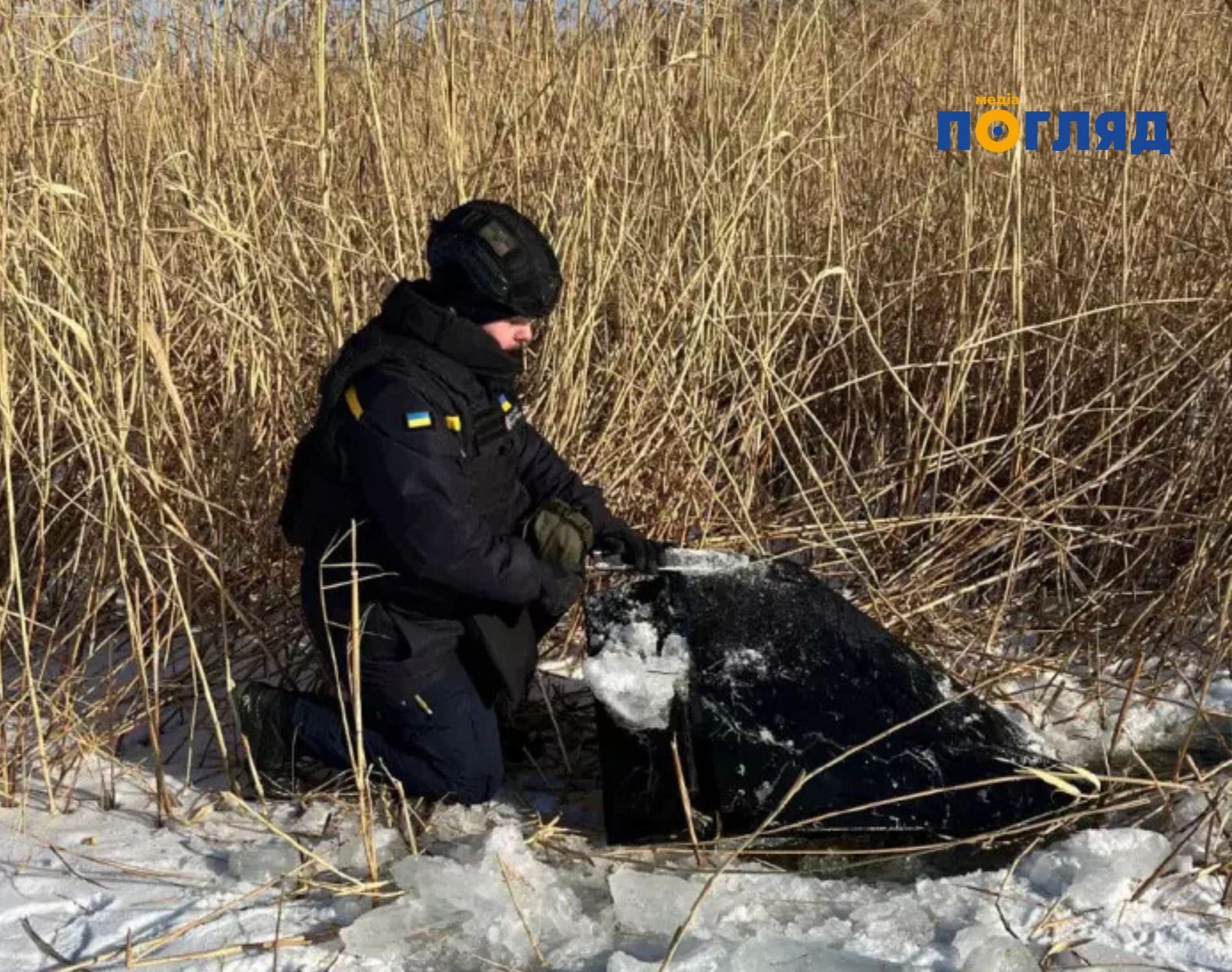 На Київському водосховищі та біля одного із озер столиці знайшли уламки російських безпілотників (ФОТО) - зображення